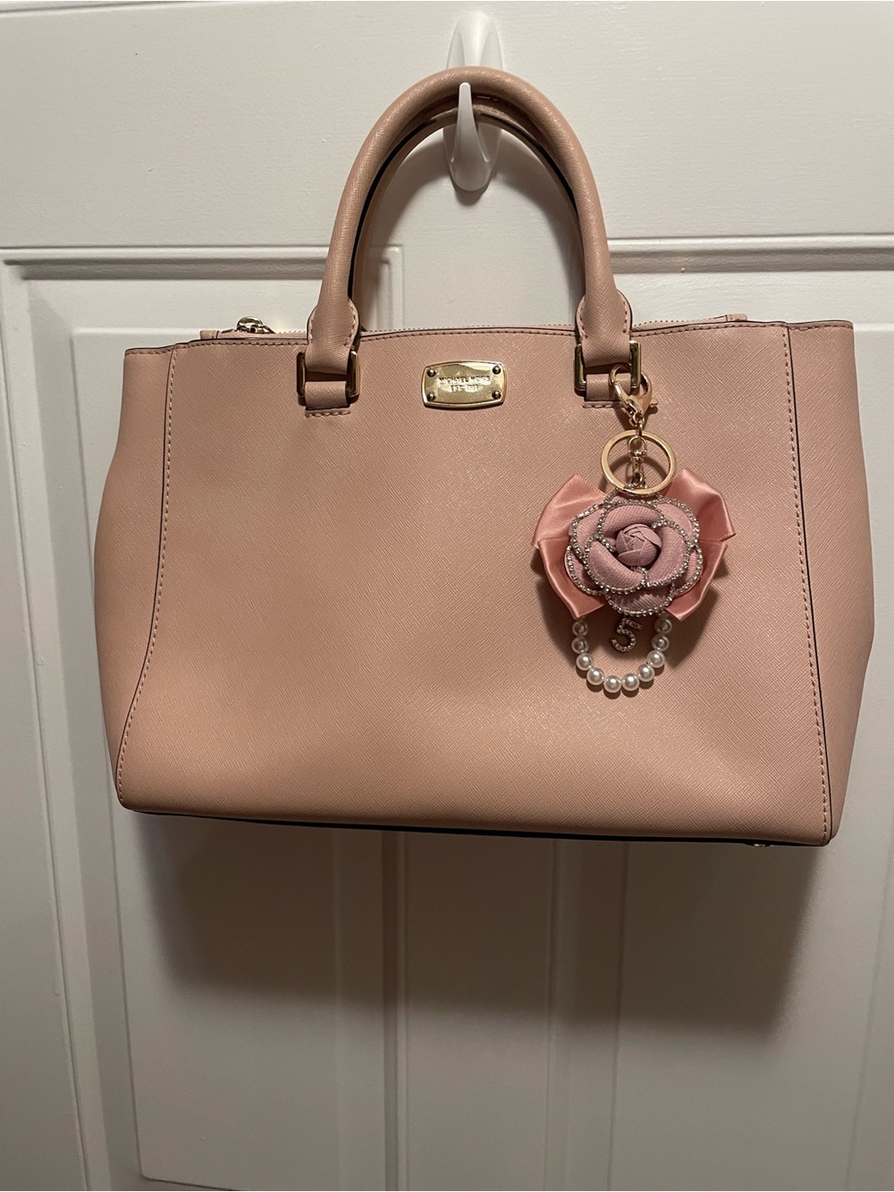 Michael Kors Structured Top-Handle Tote - Blush Pink EUC
